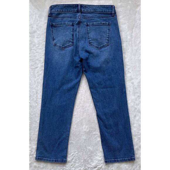 Prosperity Denim Vintage Straight Leg High Rise Crop Jeans in Blue, Size 29 - Picture 12 of 16